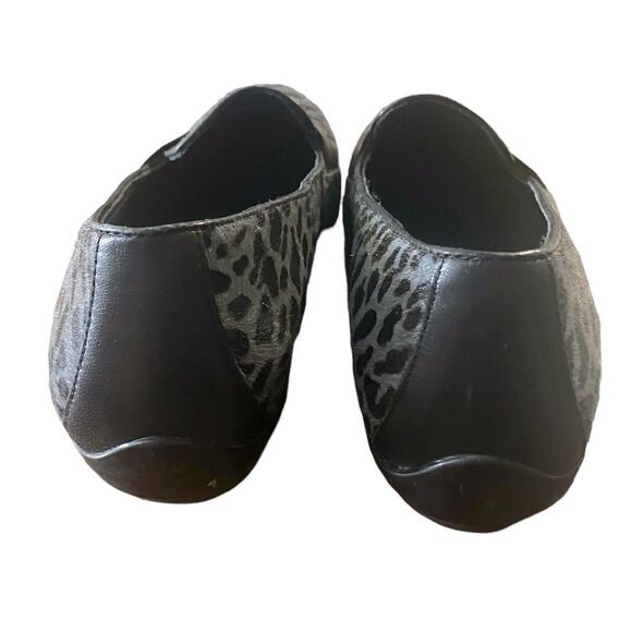 Dansko Oksana Sz EU 41 US 10.5 Grey Leopard Print Calf Hair Slip On Loafer Shoes - Picture 6 of 7